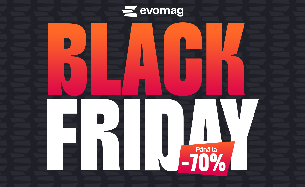 Black Friday EVOMAG 2025. Maşină de spălat rufe la 1.000 de lei şi troninetă electrică la 1.999 lei. Lista produselor reduse cu 70%