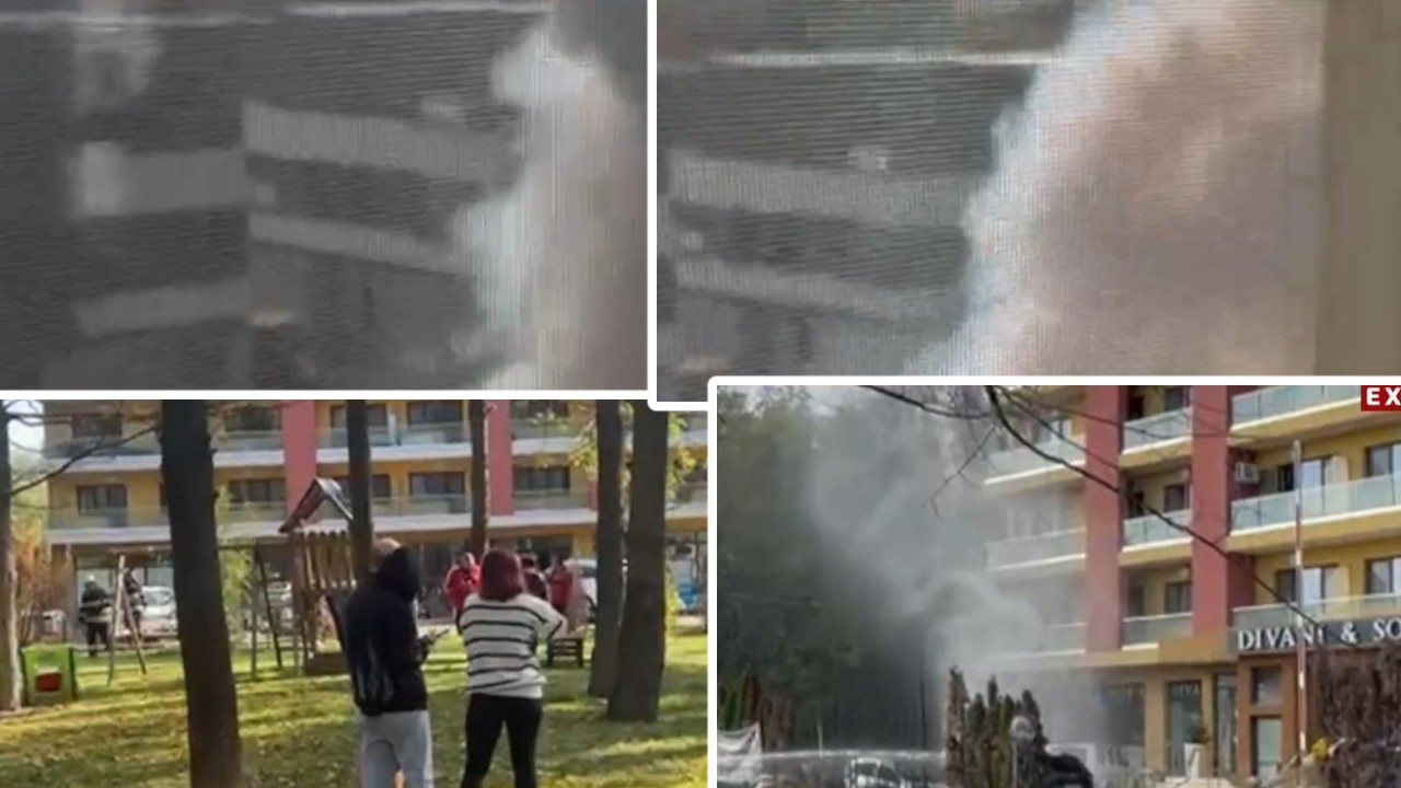 EXCLUSIV Incendiu puternic la un bloc dintr-o zonă de lux a Capitalei! Zeci de oameni evacuați, nori uriași de fum!