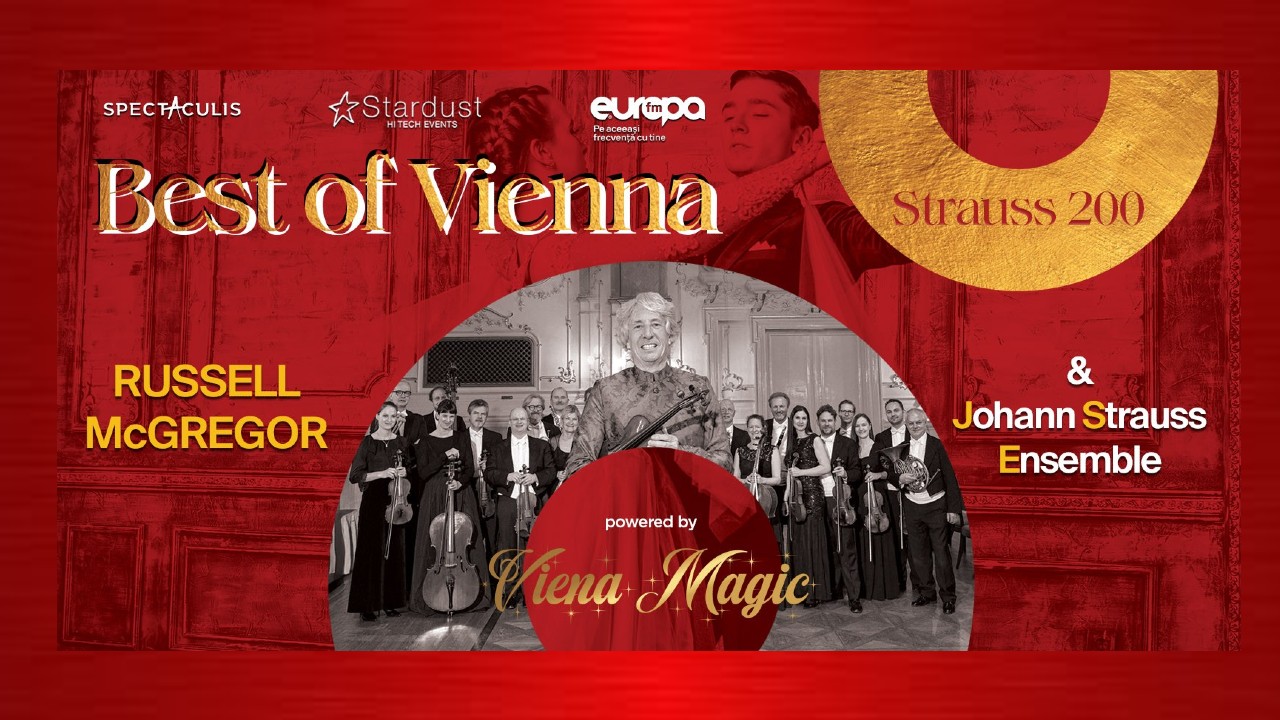 Magia continuă: Johann Strauss Ensemble & Russell McGregor revin în România pentru un nou turneu al concertului „Best of Vienna”