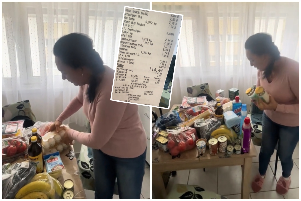 Prețuri semnificativ mai mici la alimente în Germania decât în alte țări ale Europei. Ce a cumpărat o româncă de 116 euro din supermarket: „Nu vă mai mirați că pleacă românii din țară. Este bătaie de joc”