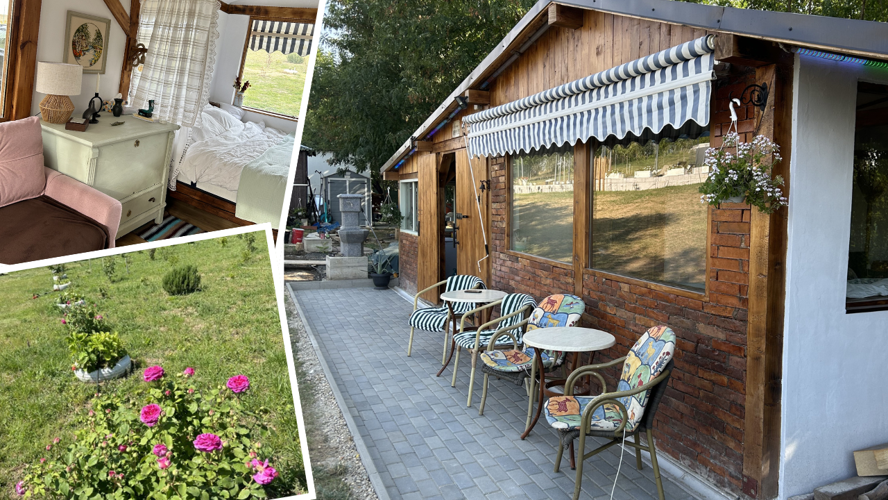 Un cuplu a transformat o magazie veche într-o casă de vacanță: Are o cameră, o bucătărie și tot ce și-ar fi putut dori