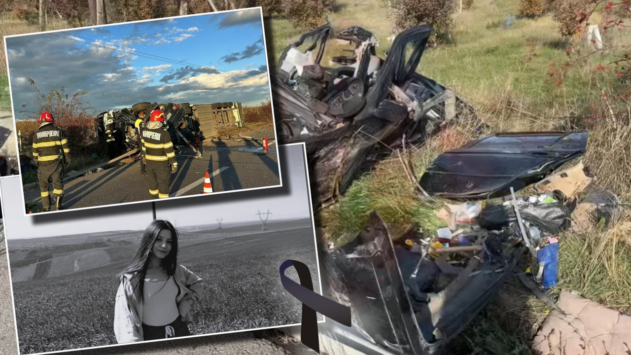 S-a aflat cine este tânăra în vârstă de 19 ani care și-a pierdut viața în accidentul devastator de pe E85. Imagini șocante de la locul tragediei
