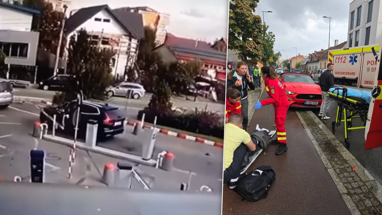 Scenă desprinsă din filme în Târgu Jiu! O șoferiță a rupt o barieră și s-a izbit de un vehicul. VIDEO /Accident grav în Cluj, după ce un șofer a acroșat cu mașina un copil în vârstă de 12 ani
