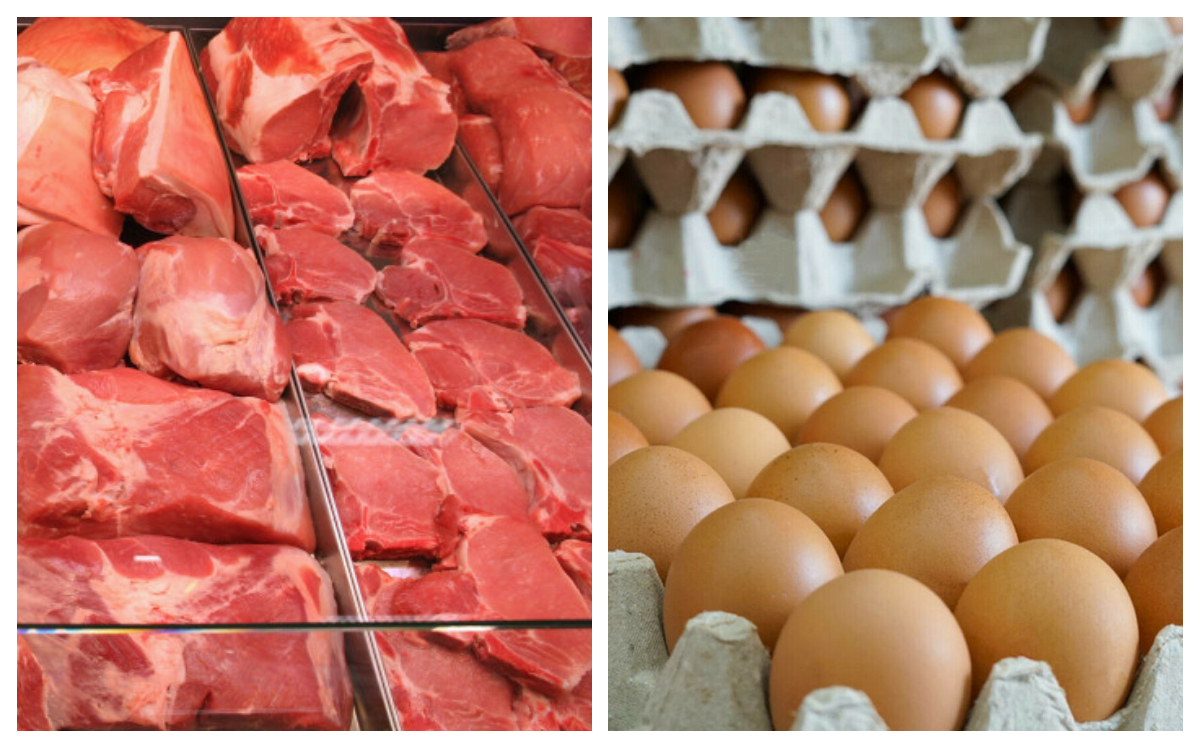 Alertă alimentară în magazinele din România. Sute de ouă cu Salmenella și tone de carne de porc, retrase de la rafturi