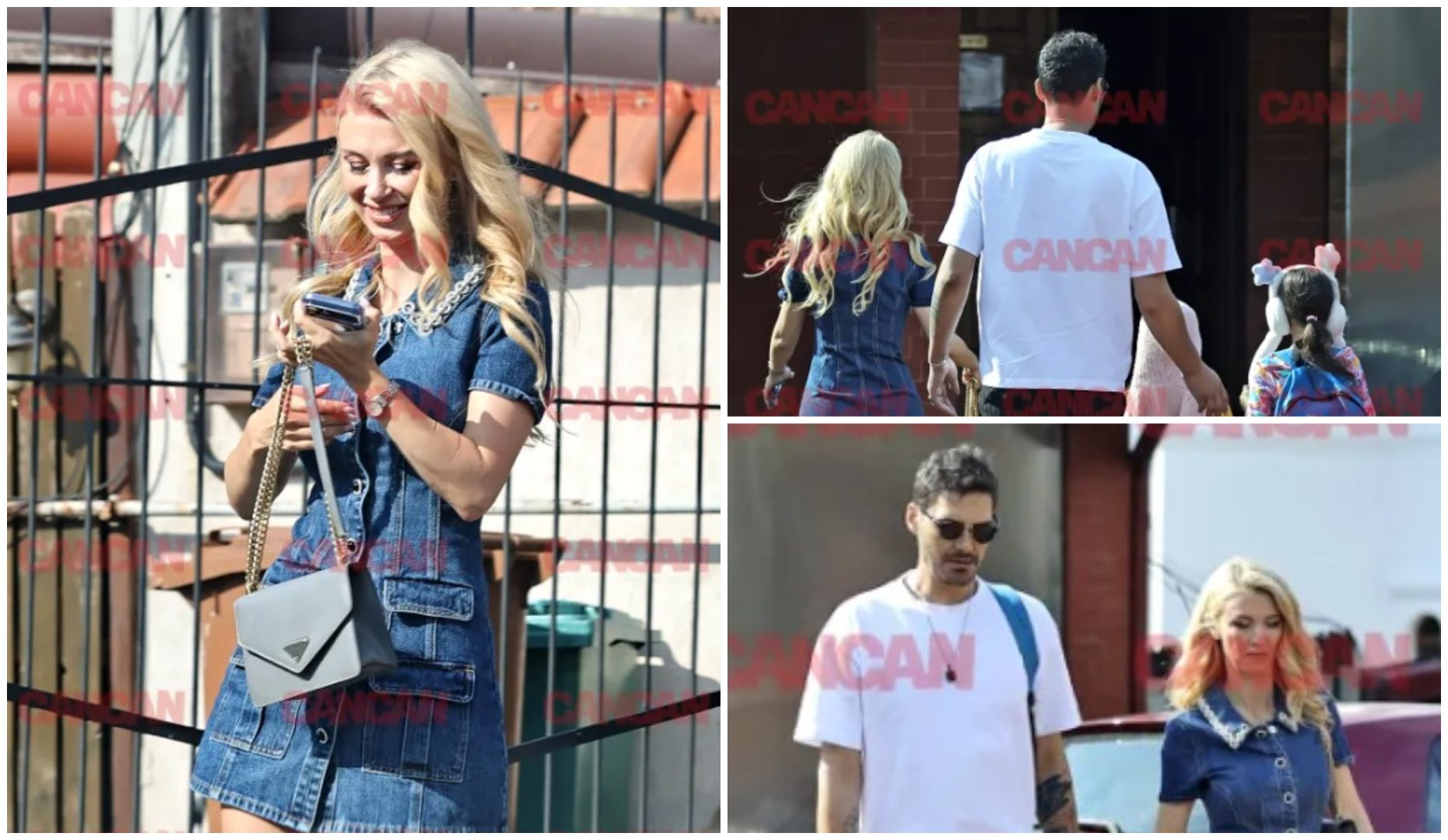 Andreea Bălan și George Burcea s-au împăcat după 5 ani de la divorț. Cum au fost fotografiați cei doi alături de fetițe