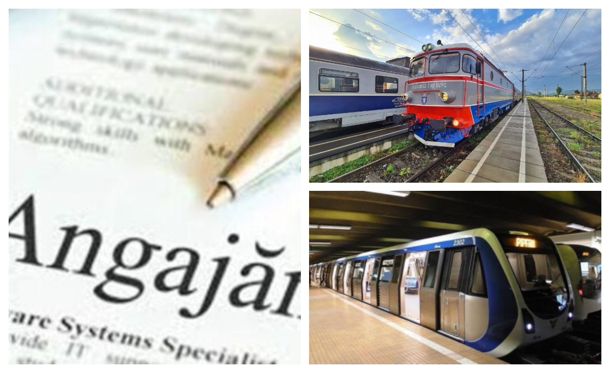 Se fac angajări la CFR Călători și Metrorex. Ce posturi sunt disponibile și care sunt condițiile de angajare