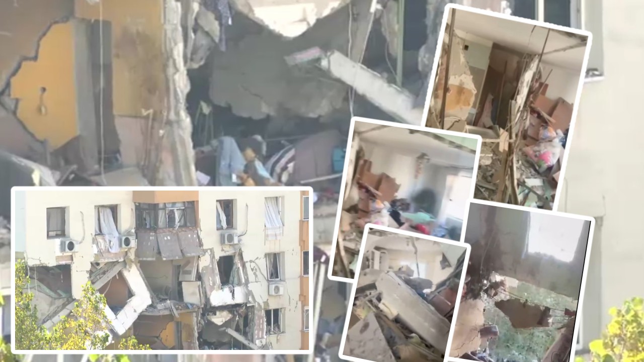 VIDEO Imagini de coșmar din apartamentele distruse de explozia dintr-un bloc din Sectorul 5 al Capitalei. Un bărbat a fost aruncat de suflu într-un bloc vecin