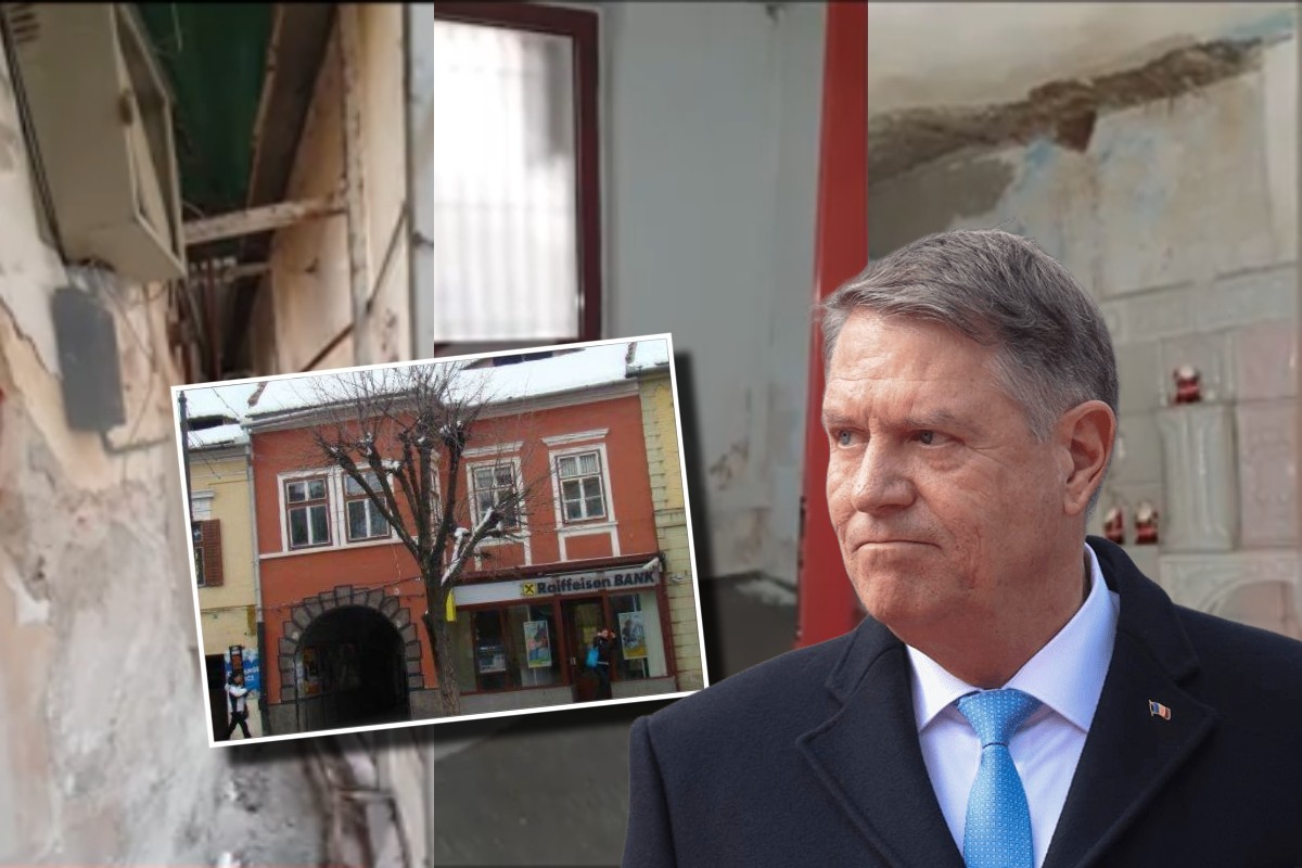 Dezastrul găsit de inspectorii ANAF în casa confiscată de la Klaus Iohannis. Locuința este în stare avansată de degradare