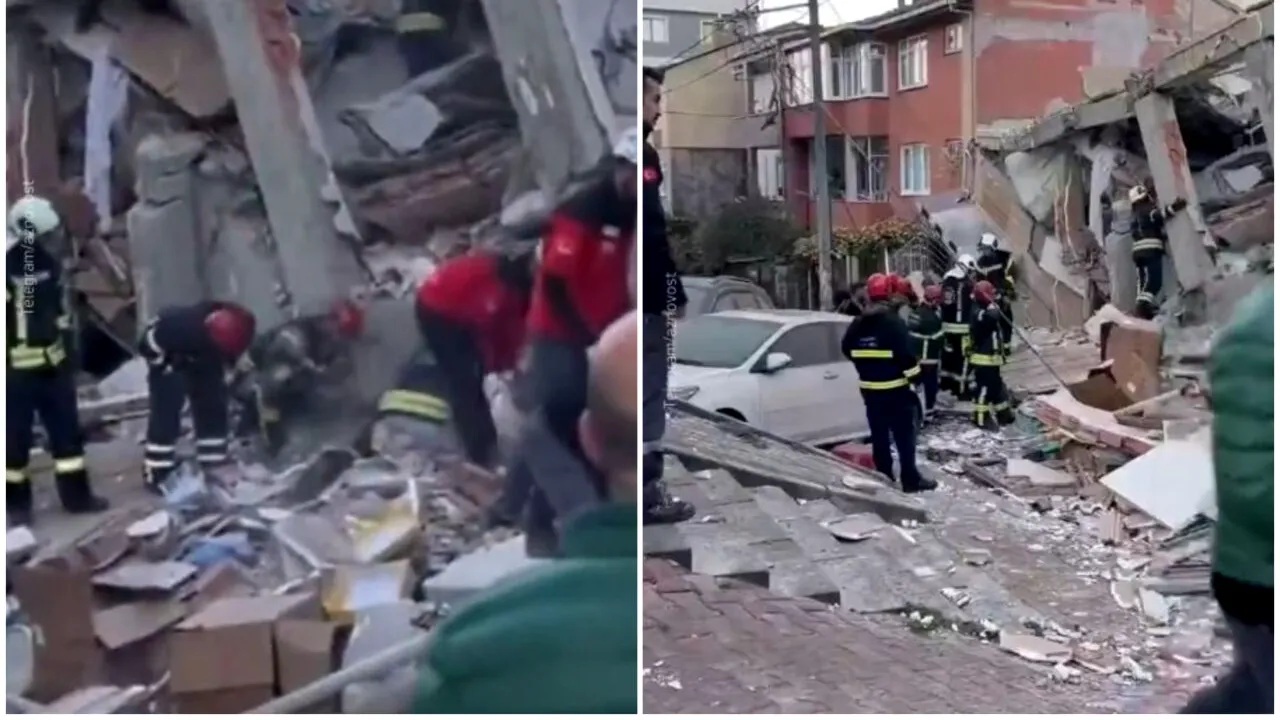 VIDEO O clădire cu șase etaje s-a prăbușit, mai multe persoane dispărute. Salvatorii caută sub dărâmături