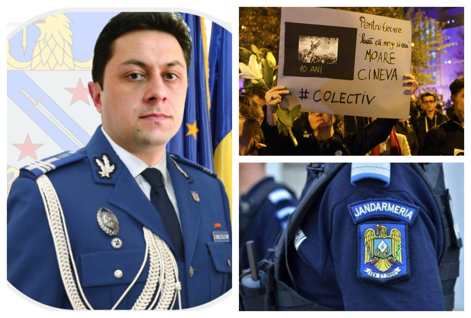 Șeful Jandarmeriei București a fost demis după ce a amendat organizatorul marşului Colectiv