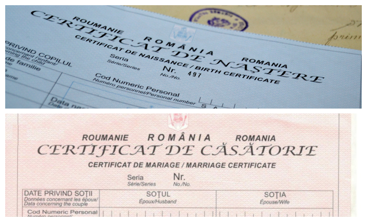 Ce nu se face niciodată cu certificatul de naștere sau cu el de căsătorie. MAI: ”Devin nule”