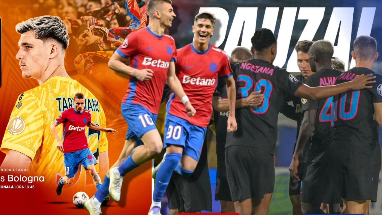 DIGI SPORT ONLINE FCSB – BOLOGNA LIVE VIDEO STREAM. Test dificil în Europa League, se joacă milioanele