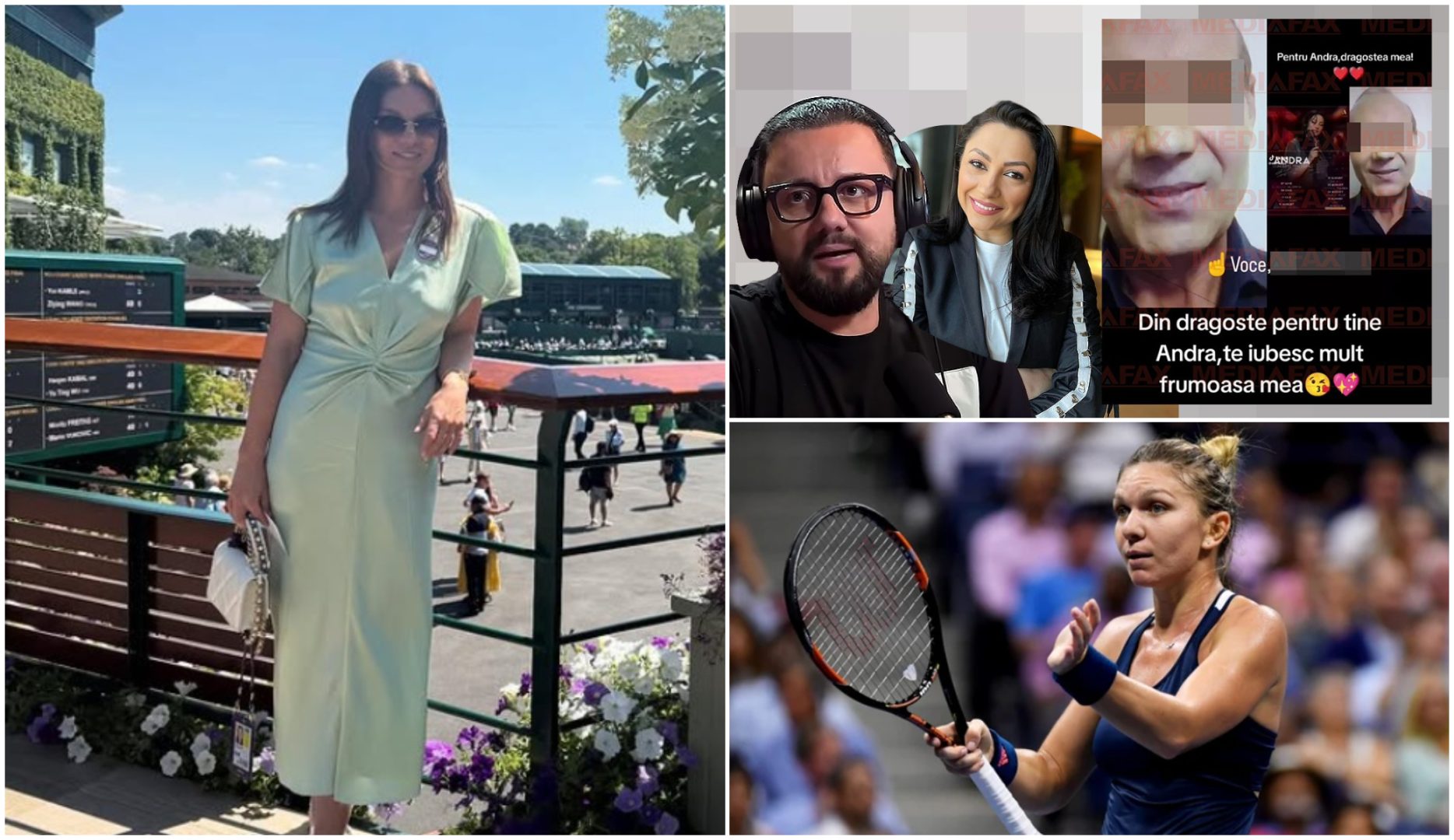 Hărțuitorul Andrei a luat-o în vizor pe Simona Halep. Ce mesaj i-a scris fostei tenismene