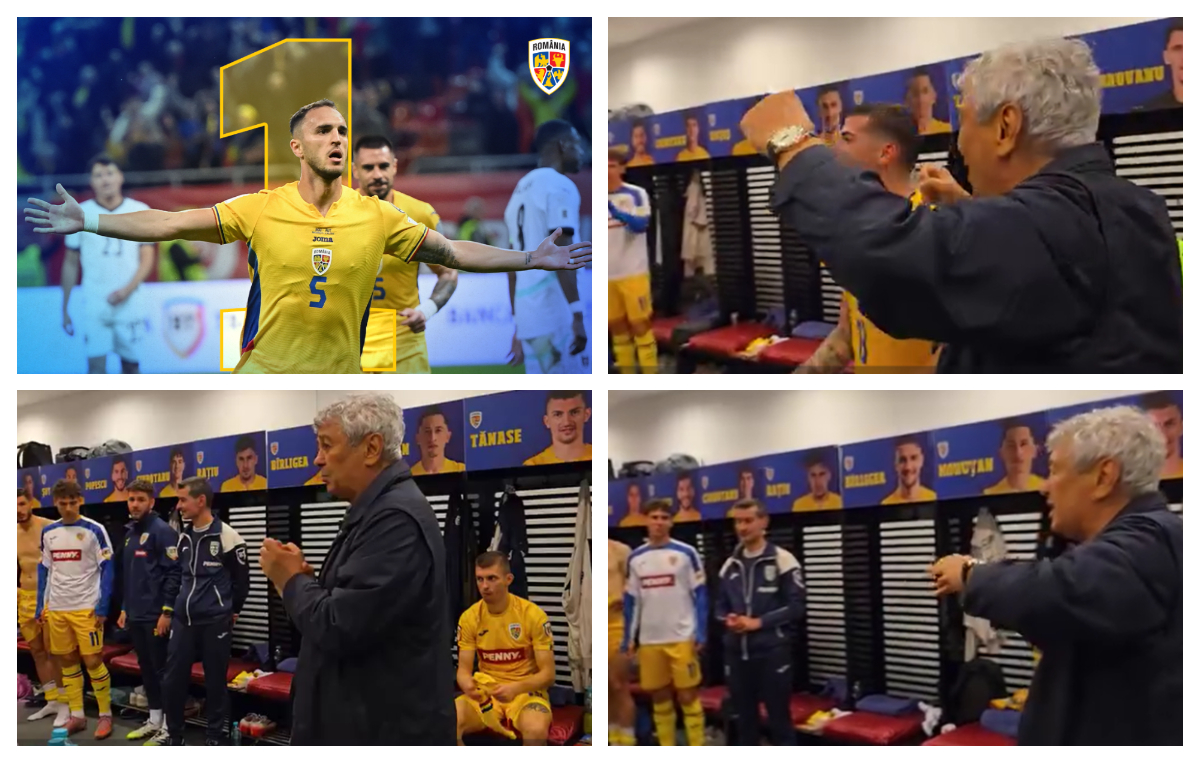 VIDEO Imagini fabuloase cu Mircea Lucescu în vestiarul naţionalei. Ce mesaj le-a transmis selecţionerul