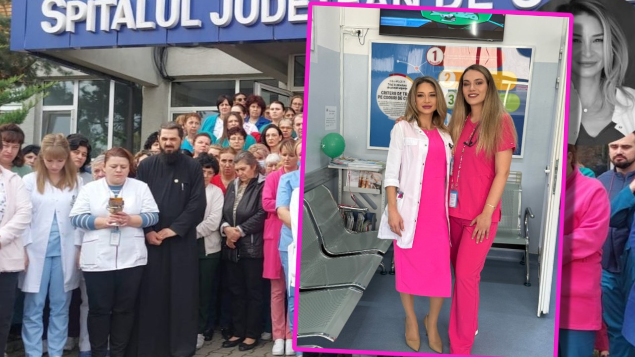 Imagini cutremurătoare în curtea spitalului din Buzău. Colegii Ştefaniei Szabo, doctoriţa de 37 de ani care a murit în gardă, moment dureros de reculegere: „Eu NU MAI POT”