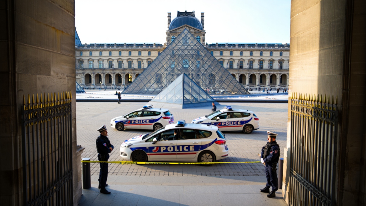 Jaf ca în filme la muzeul Luvru din Paris! Instituția a fost închisă urgent. Ce arată primele detalii din anchetă