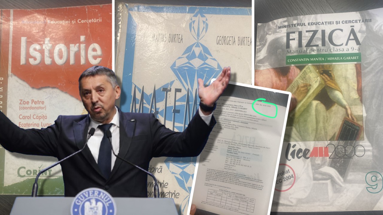 Ghinion! Elevii români învaţă după manuale de vârsta profesorilor rămaşi să-şi ia pensia la catedră. La istorie, manulalele ne pregătesc de intrarea în UE, iar la Informatică, de cum să folosim discheta!