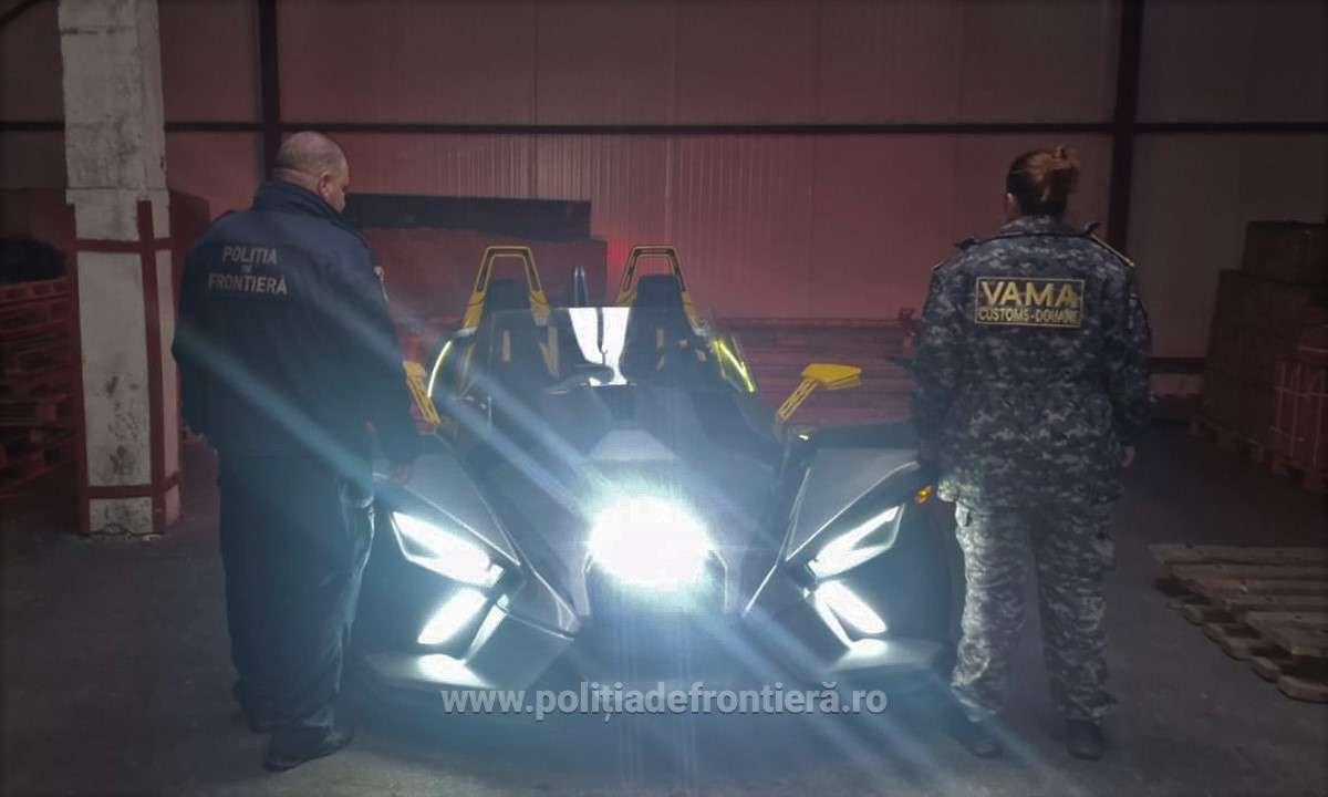 Mașină de 100.000 de lei, dispărută în Canada, găsită într-un container în Portul Constanța