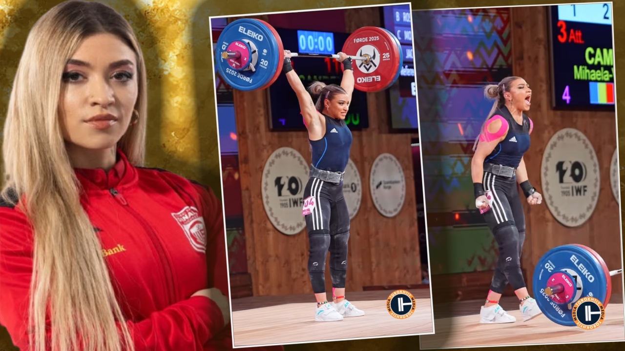 Mihaela Cambei, trei medalii câștigate la Campionatul Mondial de haltere: aur și argint la 53 de kilograme!