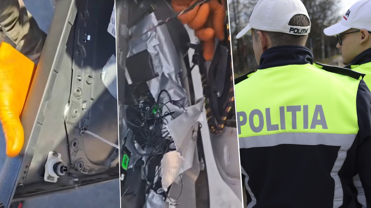 Când mașina de serviciu devine spion: instalație improvizată descoperită de doi polițiști din Mehedinți. Ironiile și controversele apărute pe rețelele sociale