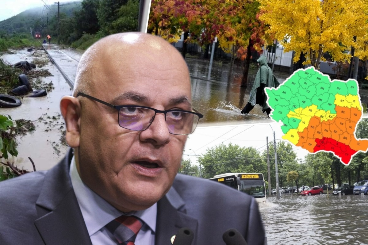 Cod roșu de ploi! Raed Arafat: „Populația să fie pregătită cu apă și alimente în caz că vor fi izolați. Dacă vine apel pentru evacuare, populația trebuie să aibă deja pregătite actele de bază și lucruri minime necesare”