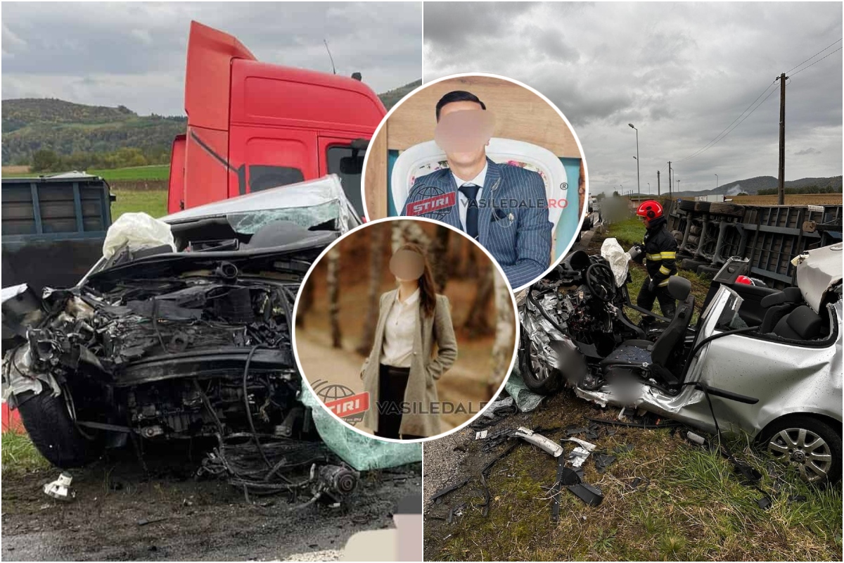 Doi studenți din Maramureș, morți într-un tragic accident produs în timp ce se îndreptau spre facultate. Mașina condusă de unul dintre cei doi tineri, retezată de camion venit din sens opus