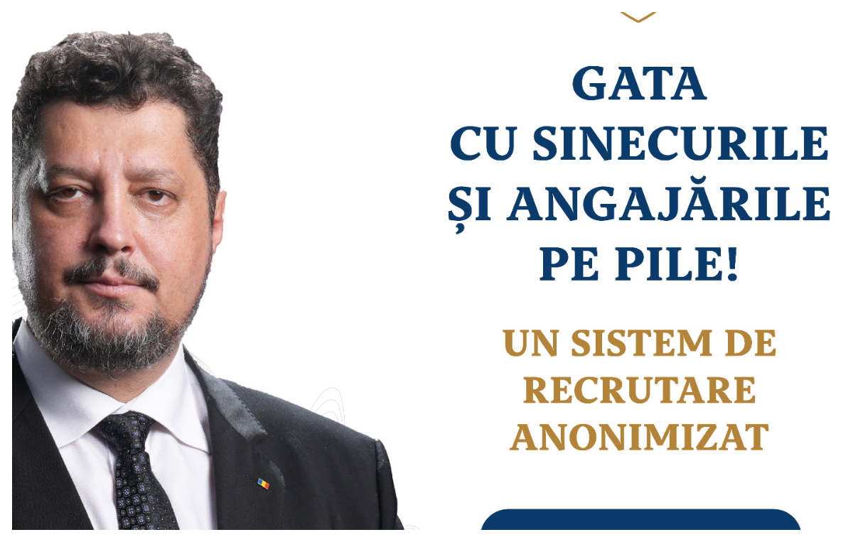 Claudiu Târziu propune angajare în sistem anonimizat. Metoda inedită de a scăpa de sinecuri şi pilele de partid