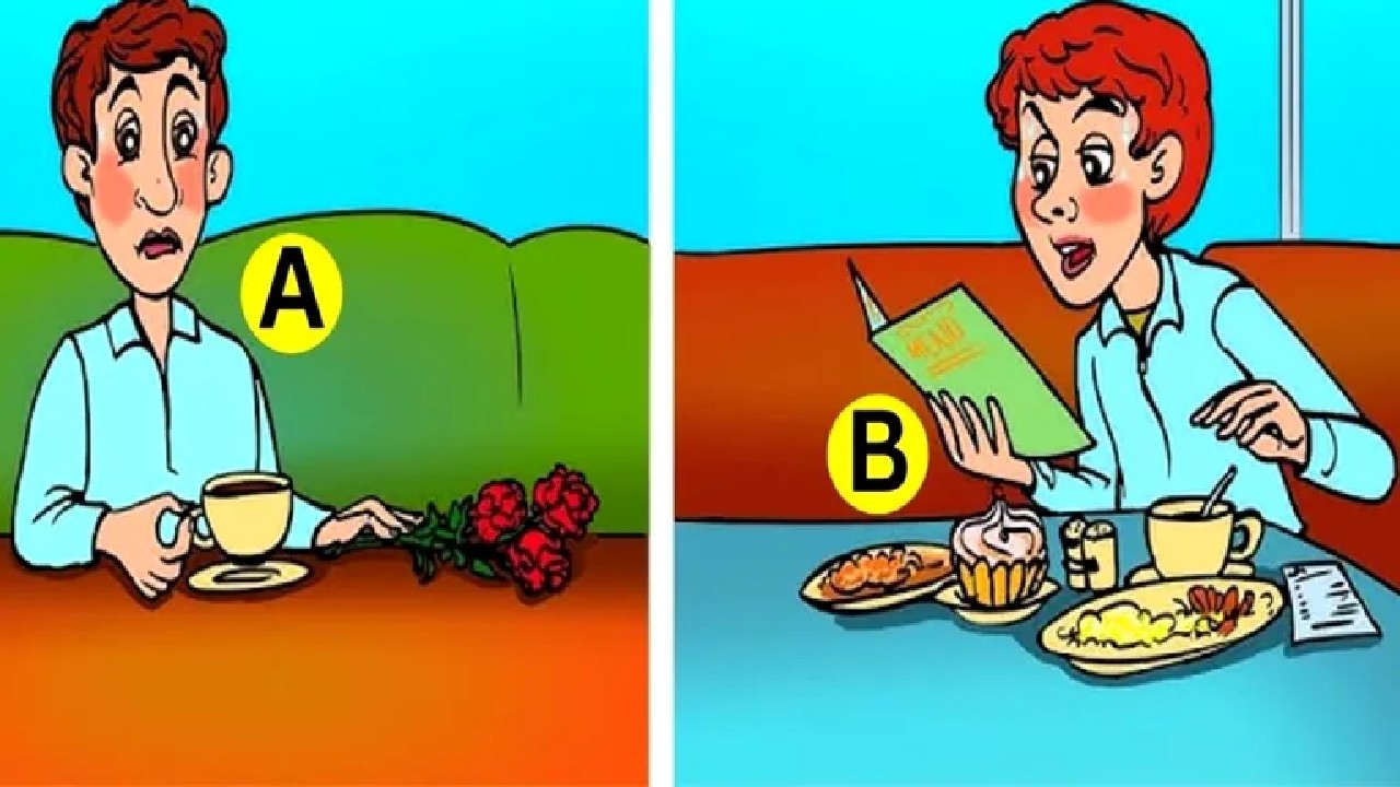 TEST IQ. Care dintre cei doi clienți din imagine nu are suficienți bani pentru a-și plăti nota?