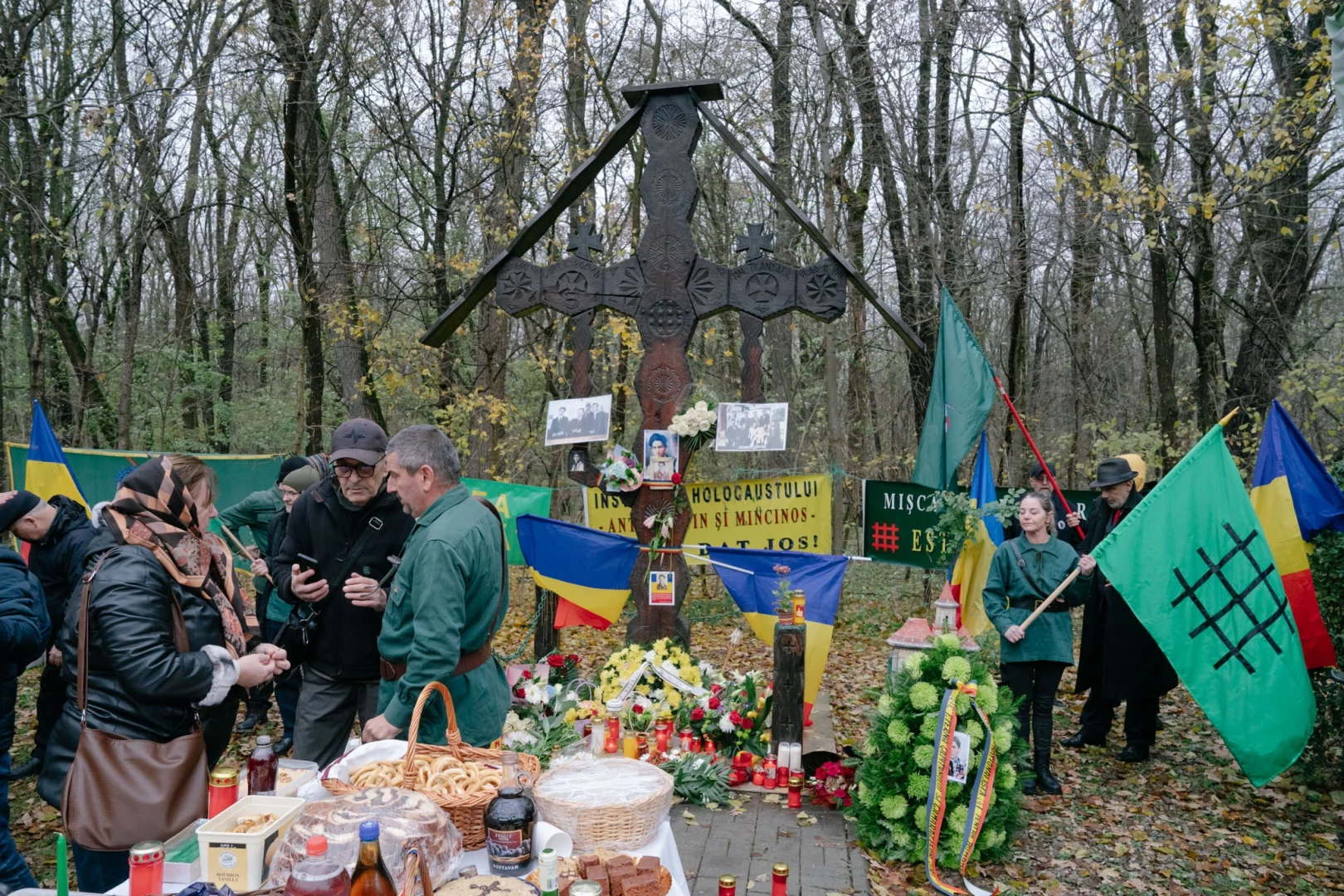 Poză cu troița înainte de a fi tăiată (Sursă foto : Scena 9)