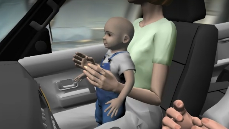 Amenzi usturătoare pentru cei care țin copilul în brațe, în mașină. Codul Rutier impune reguli stricte