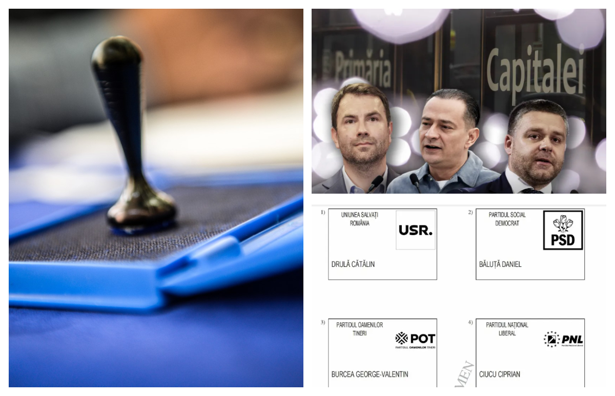 DOCUMENT Cum arată buletinul de vot pentru alegerile la Primăria Capitalei din 7 decembrie 2025