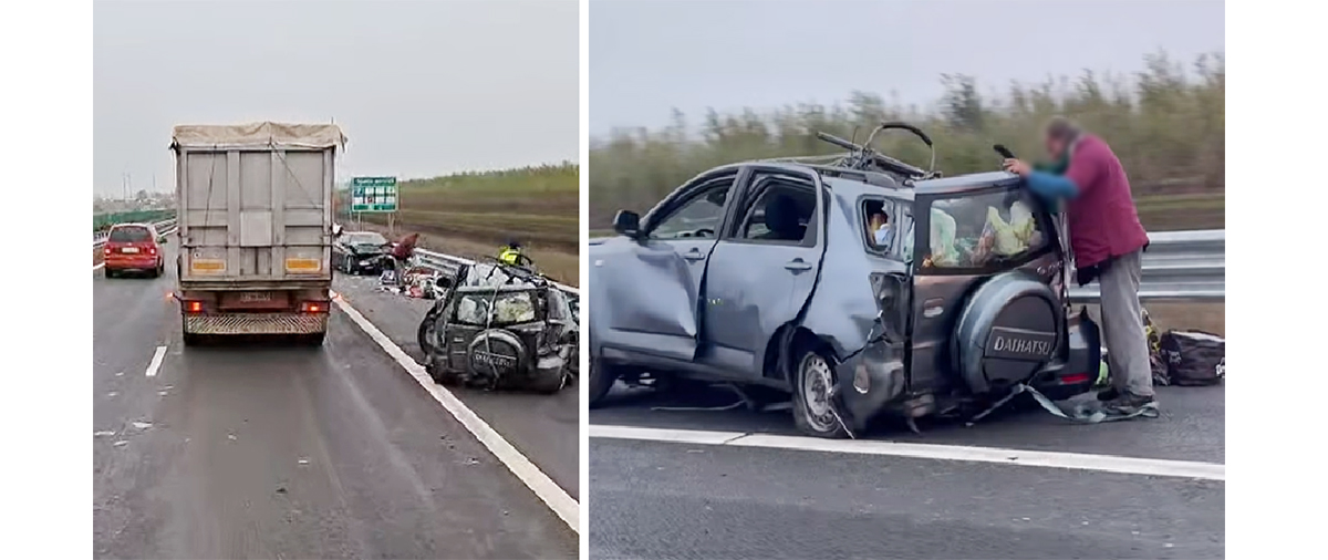 Accident cu trei mașini pe Autostrada Soarelui. O persoană a murit