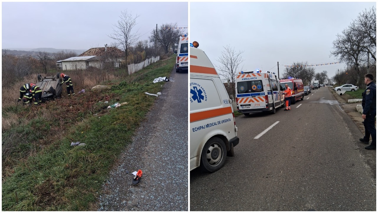 Fetiță de un an grav rănită după ce a fost proiectată prin parbrizul autoturismului în care se afla alături de părinți. Mașina a lovit un cap de pod