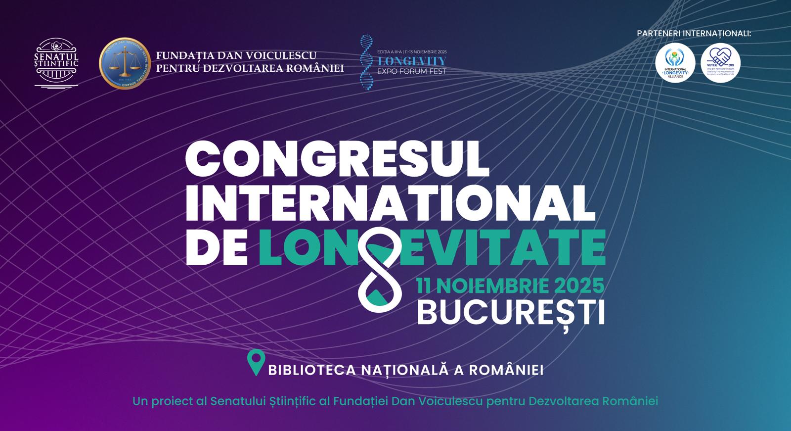 Primul Congres Internațional de Longevitate în România: experți din 5 țări vin la București să discute cum trăim mai mult și mai sănătos