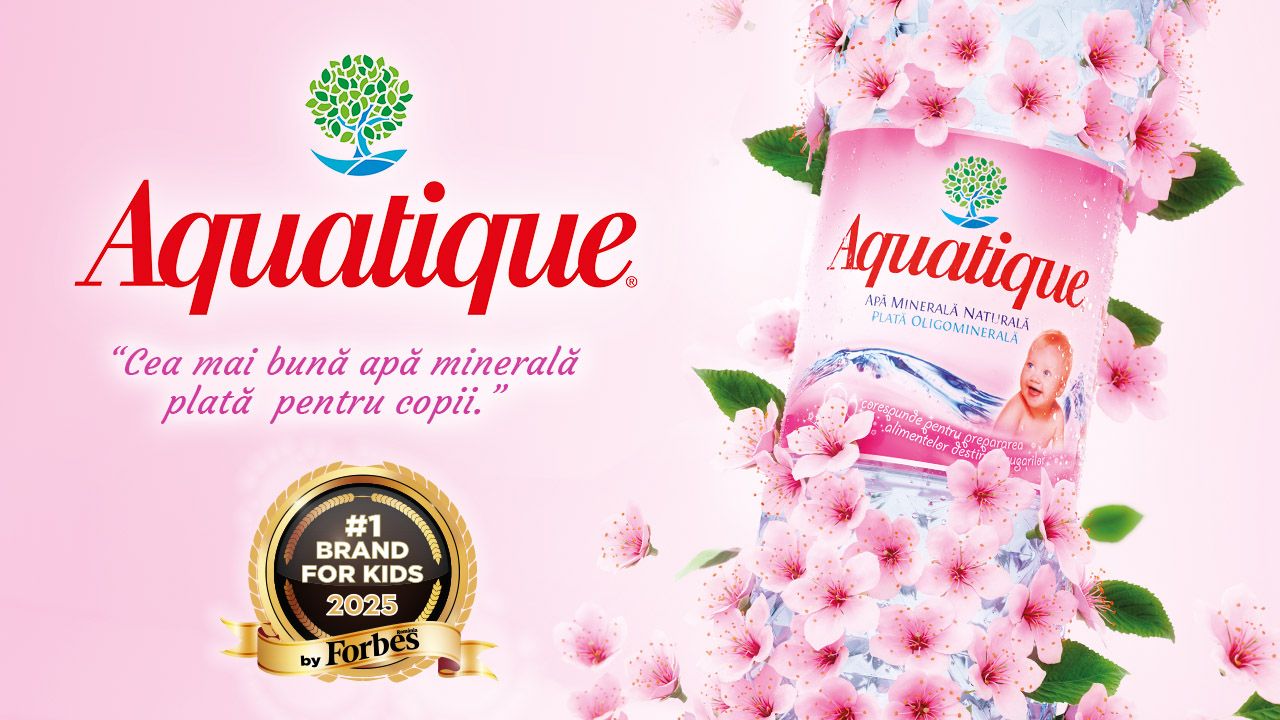 Aquatique a fost votată din nou „Cea mai bună apă minerală plată pentru copii”