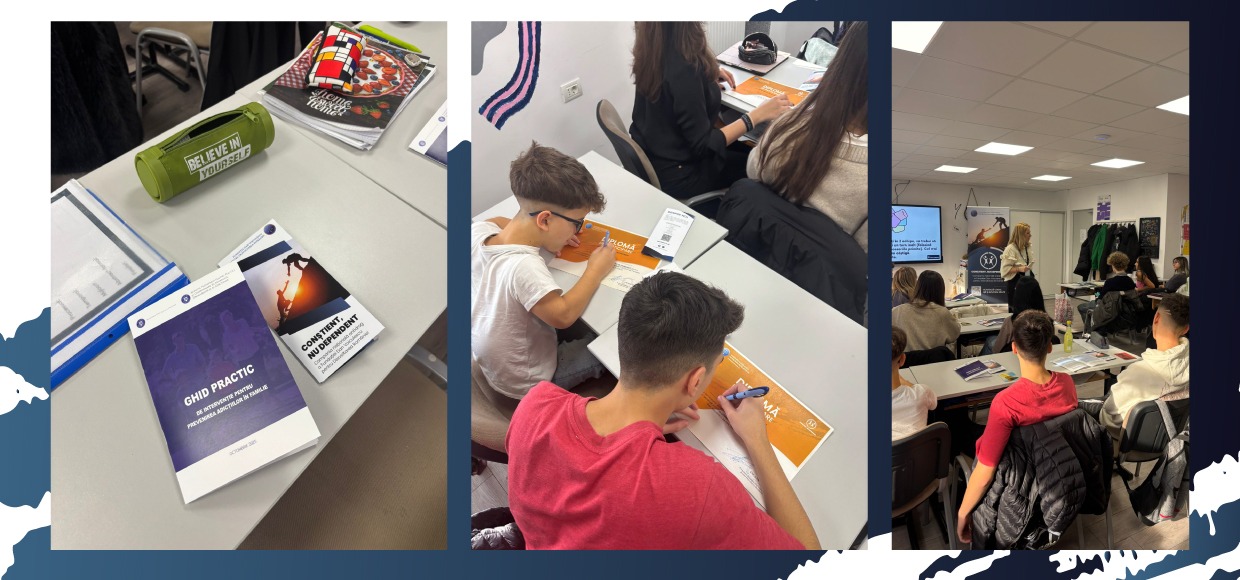 La Liceul Româno-Finlandez, ora de dirigenţie devine o lecţie de viaţă: tinerii învață să fie „Conștienți, nu dependenţi”