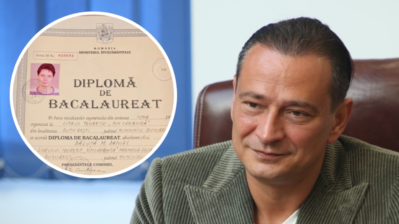 Daniel Băluță prezintă diplomele care îi confirmă studiile: „Deci tu ai terminat Bacalaureatul cu 9.87, facultatea cu 9.97”