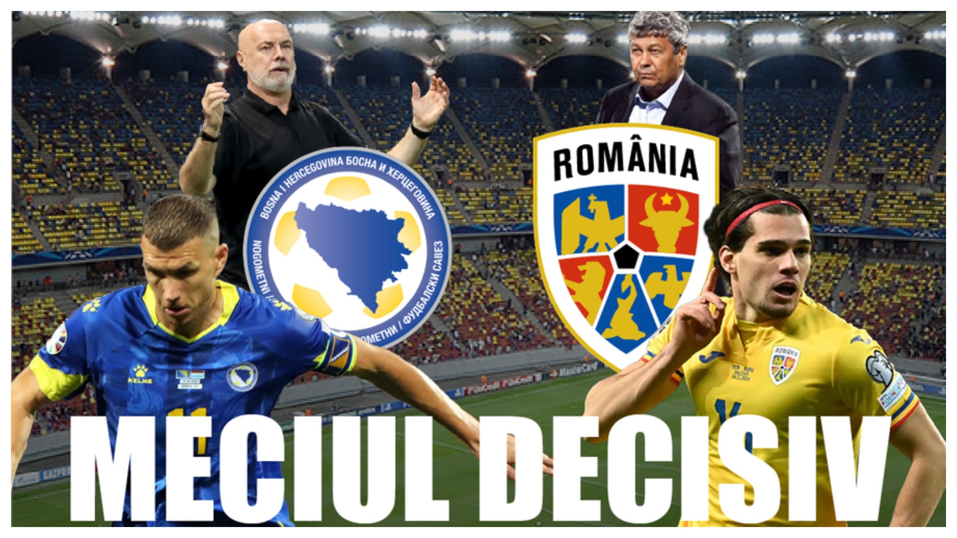 LIVE Bosnia – România în preliminariile CM 2026. Surprize uriaşe în primul 11 al lui Mircea Lucescu
