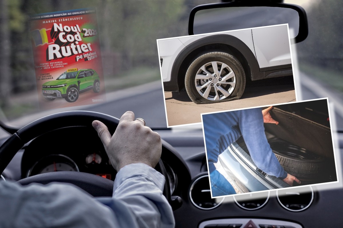 Cod Rutier 2025. Anunț pentru șoferii care nu au roată de rezervă în portbagaj. Ce impune legea