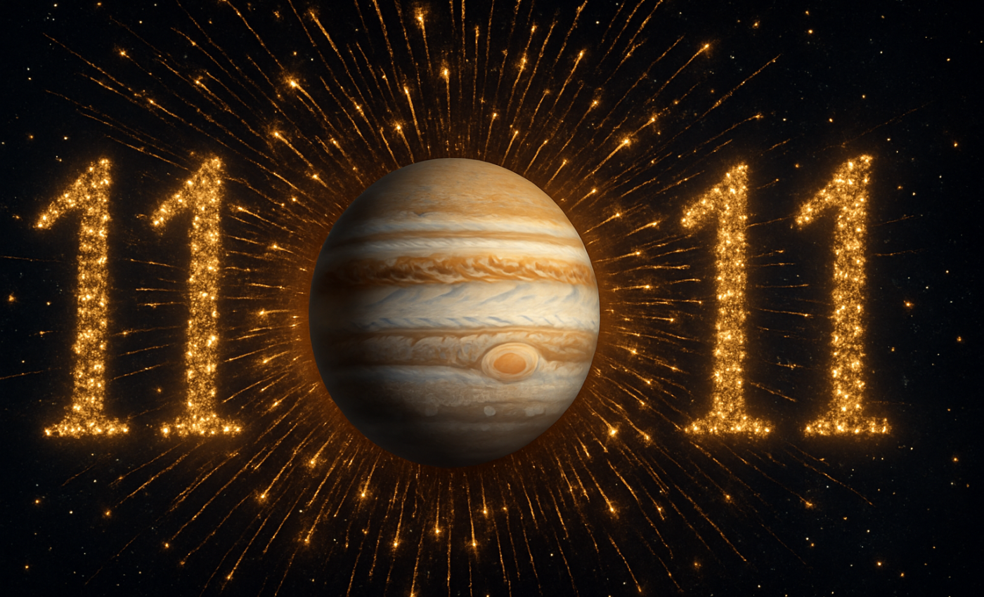 EXPLOZIE de NOROC pe cer din 11 noiembrie. Marele Benefic Jupiter intră în retrograd în Rac în aceeași zi cu portalul 11/11!