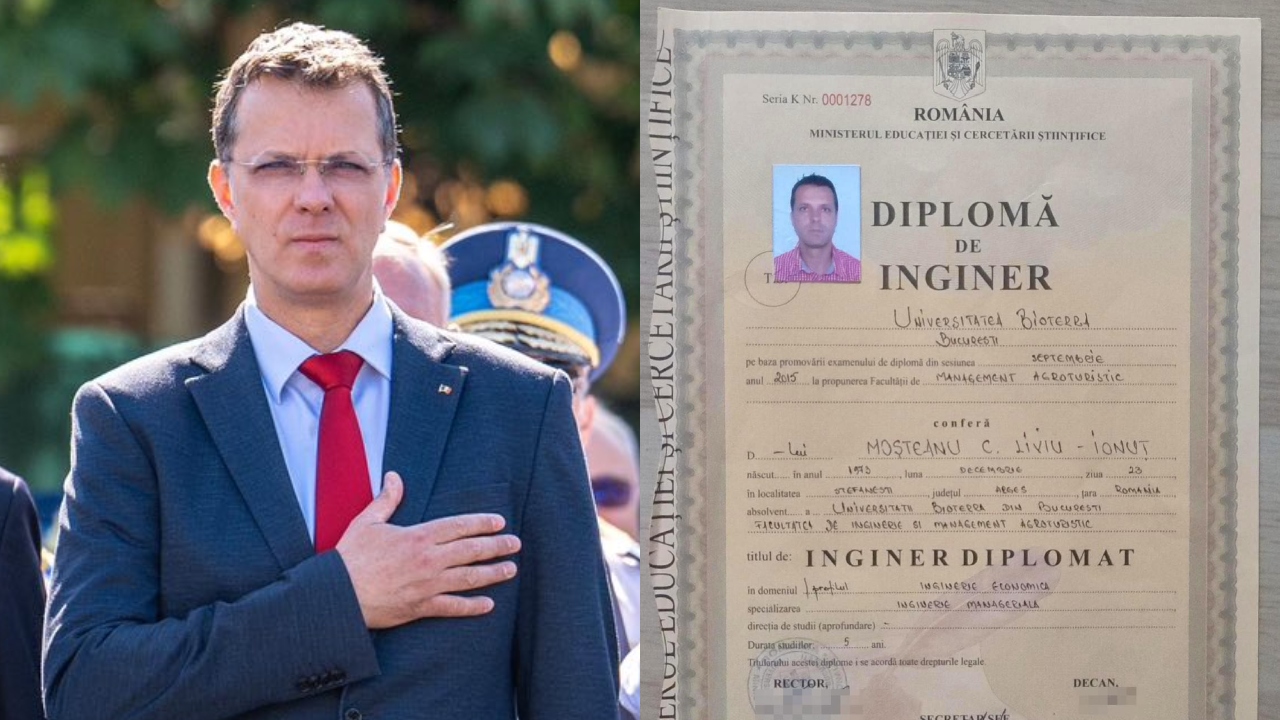 Ionuț Moșteanu a absolvit doi ani de facultate într-un singur an, ceea ce le era permis prin lege „studenților excepționali”. Asta deși anul anterior avusese media generală 7,72