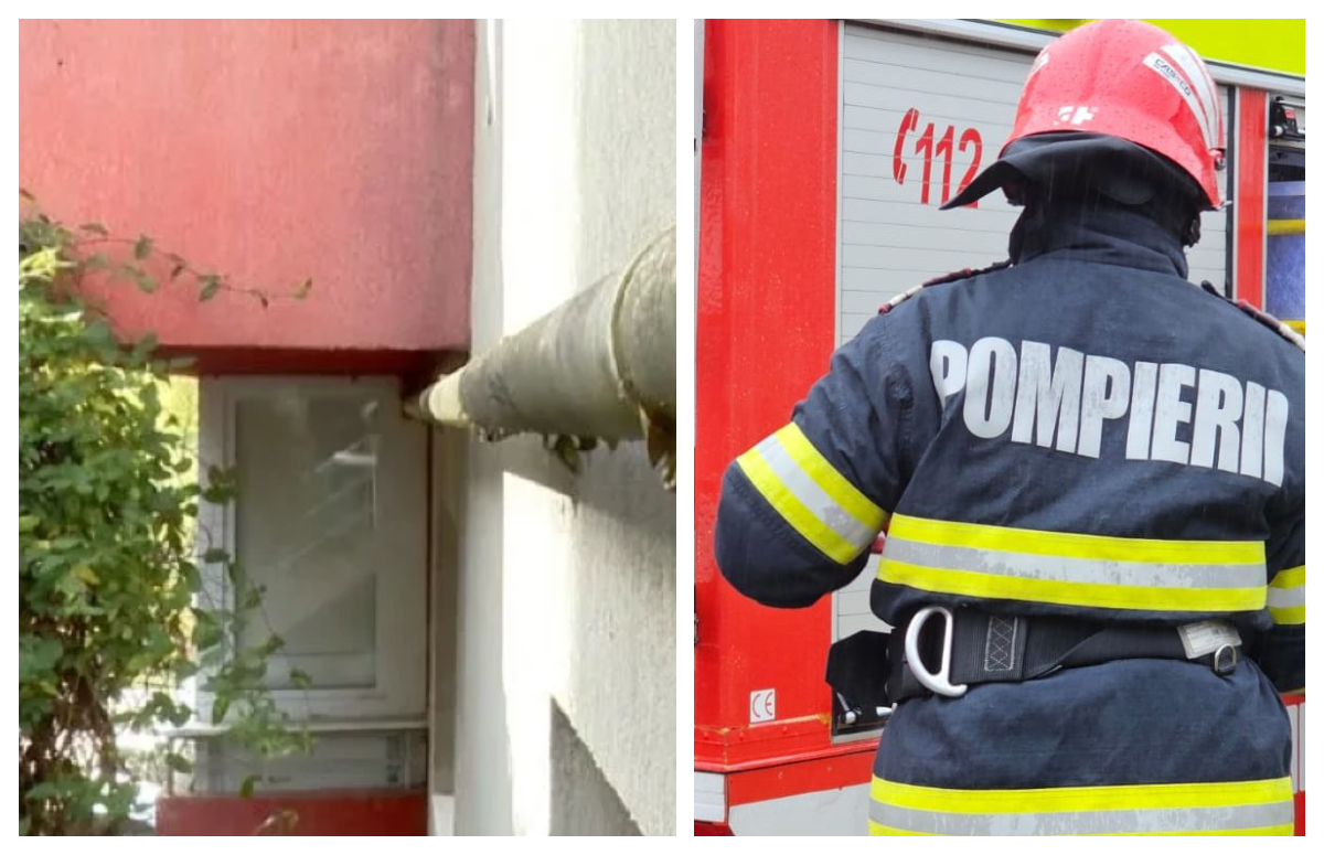 Pericol de explozie într-un bloc din Cluj. O femeie a zidit conducta de gaze în balcon