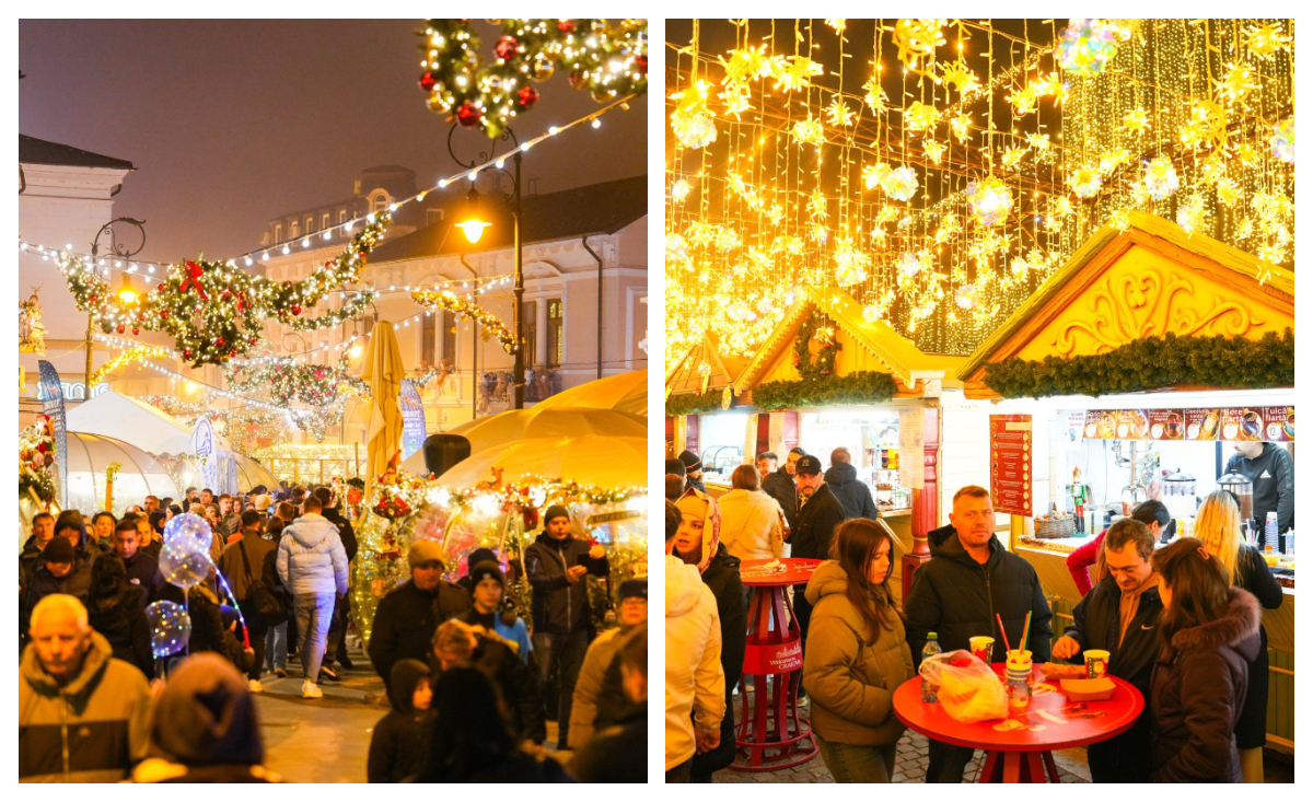 Cât costă trei mici cu o porție de cartofi prăjiți la Târgul de Crăciun din Craiova