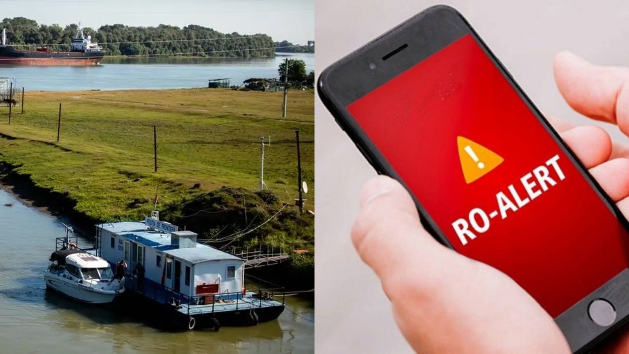 Satul Plauru din județul Tulcea, evacuat după atacul rusesc cu drone la granița României, în portul Ismail. Un petrolier arde pe malul ucrainean al Dunării