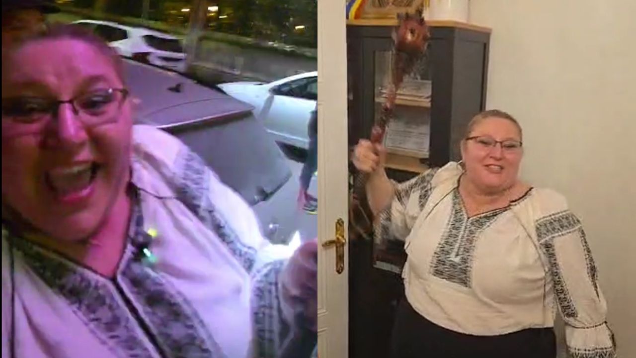 Diana Șoșoacă a dat petrecere cu artificii și formație lângă Ministerul Afacerilor Externe, de ziua ei de naștere. I-a umilit pe jandarmi când au rugat-o să nu mai facă tărăboi: „Nu am de ce să mă liniștesc! E ziua mea! La revedere!” VIDEO
