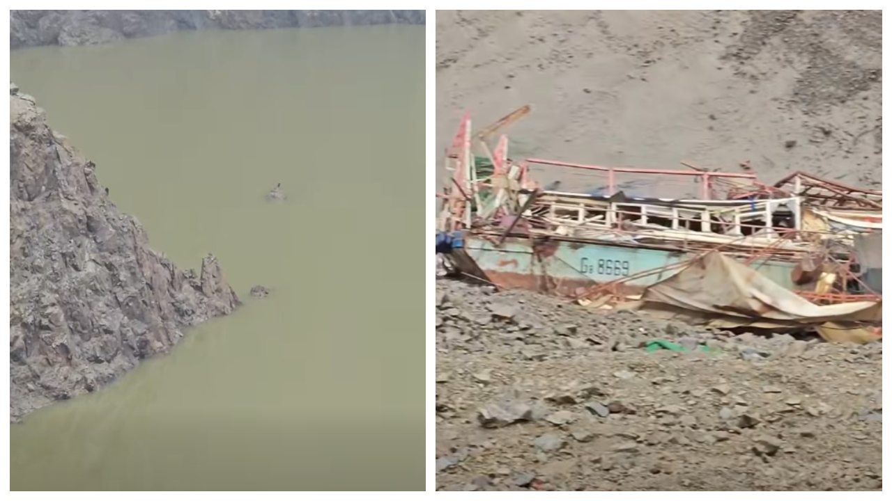 Descoperire uluitoare după golirea lacului Vidraru! Imaginile au devenit virale. ”La francezi este toată apa” / ”Au cărat-o prin tunelurile dacice” / ”Era plin cu diamante”