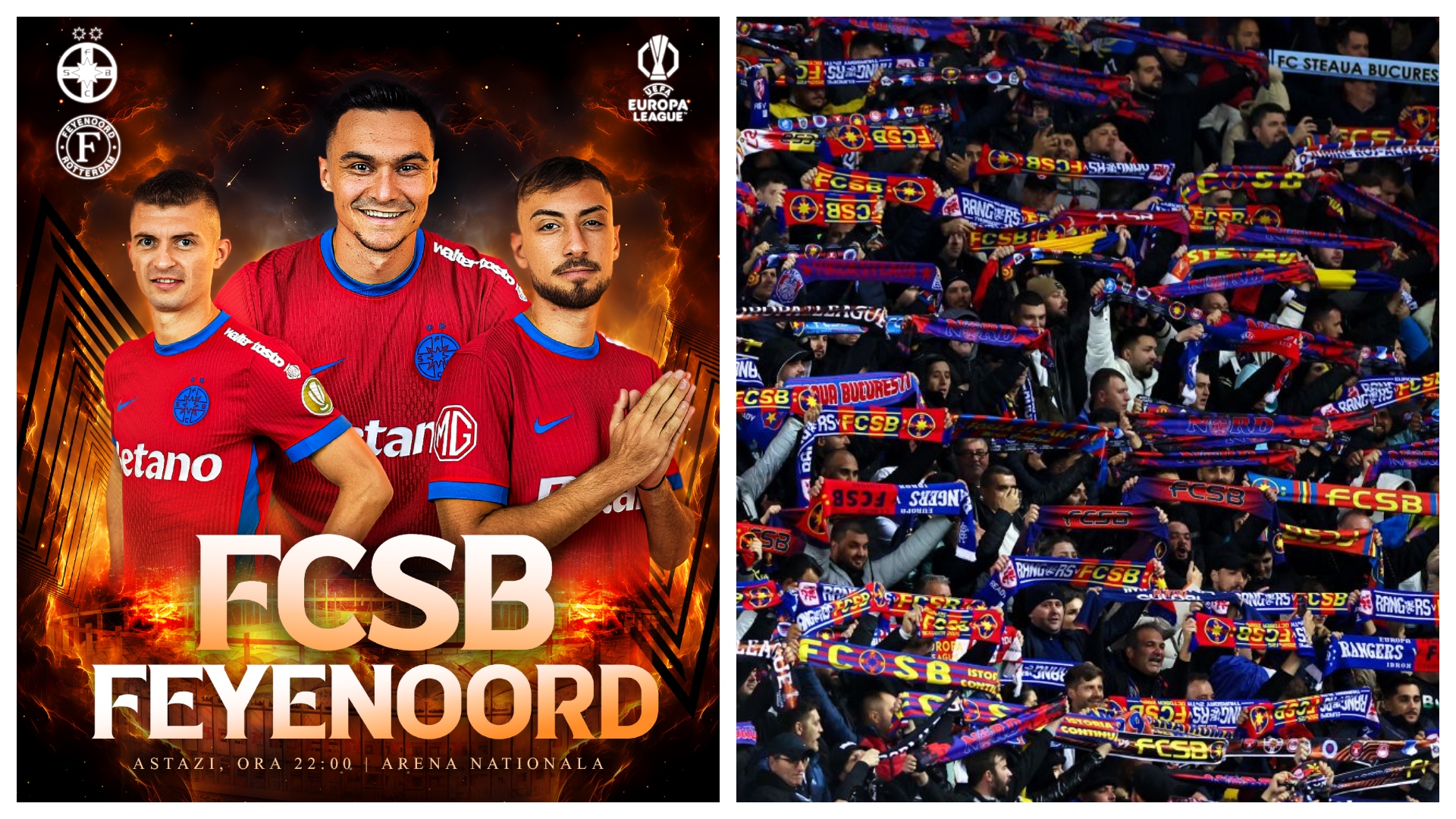 LIVE FCSB – Feyenoord ONLINE VIDEO în Europa League. Ultima şansă pentru campioana României + Unde vezi meciul în direct la TV