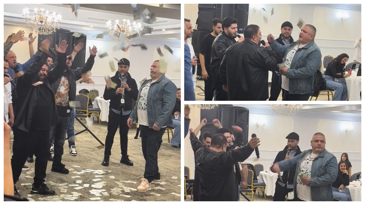 Florin Salam, „îngropat” în bani la dedicații, dar surpriza nu a fost avalanșa de bancnote. Cine este personajul care a scos teancurile și a atras toate privirile