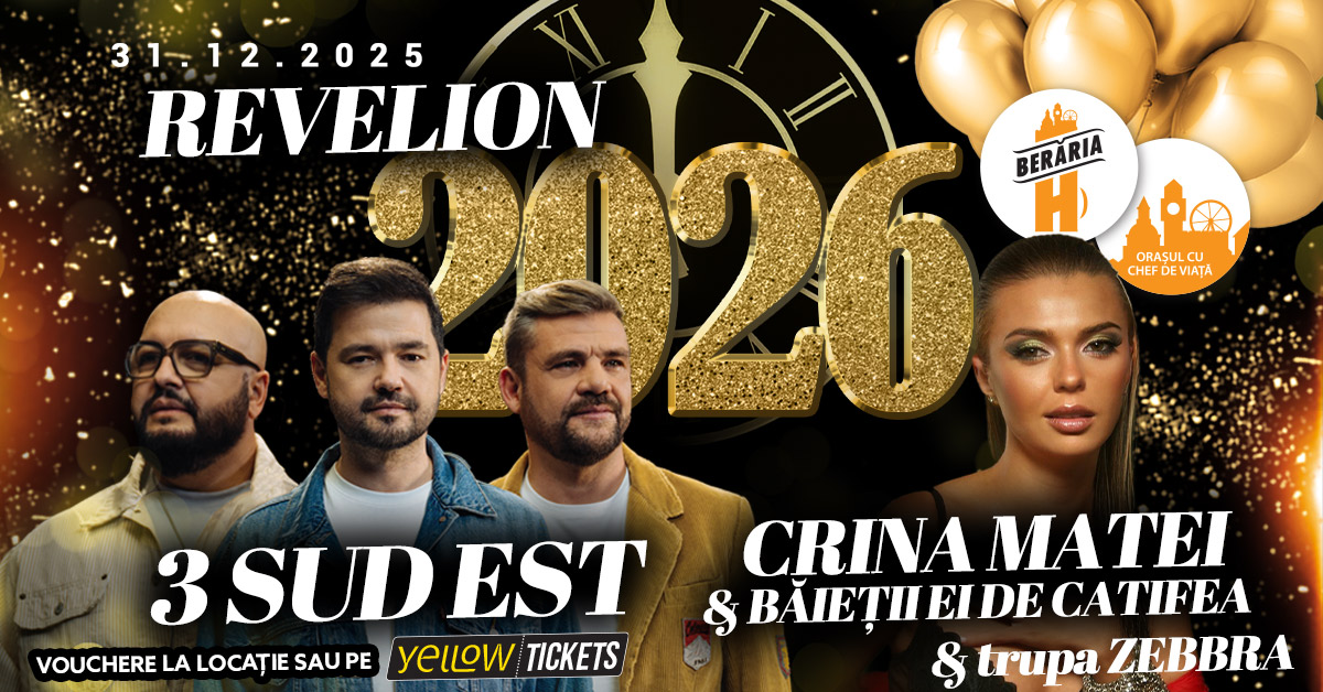 Revelion 2026 la Berăria H București – muzică live, open bar & open buffet