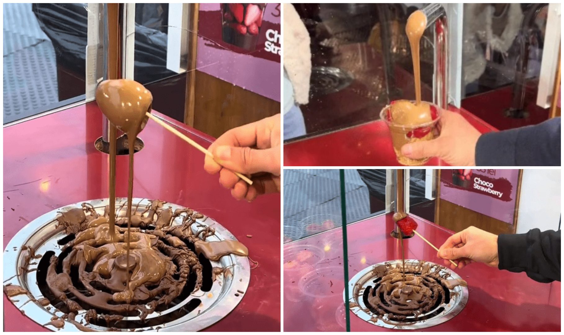 ‘Strawberry Chocolate’ se vinde ca pâinea caldă la Târgul de Crăciun Drumul Taberei. Cât costă desertul devenit viral în toată lumea